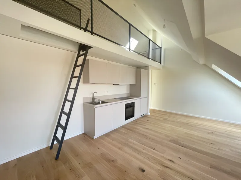 Dachgeschosswohnung mit Galerie und Einbauküche — photo 1